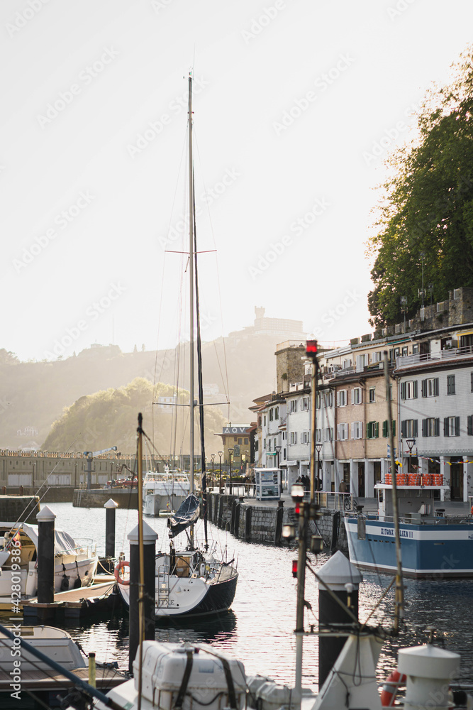 Fototapeta premium Boats Donostia San Sebastian