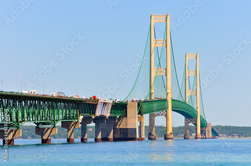 Mackinac Bridge, Michigan, up close photo