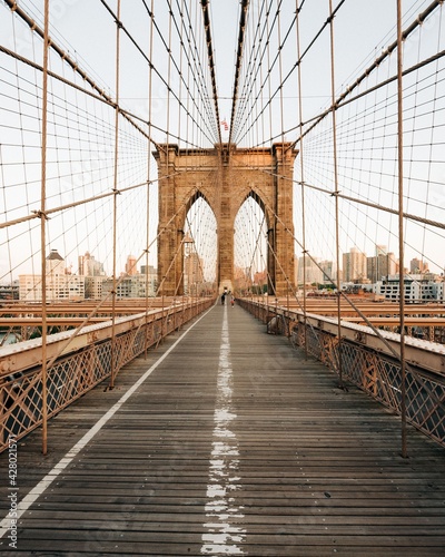The Brooklyn Bridge, in New York City