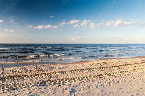 Plaża w Rewalu nad Morzem Bałtyckim / A beach in Rewal by the Baltic Sea