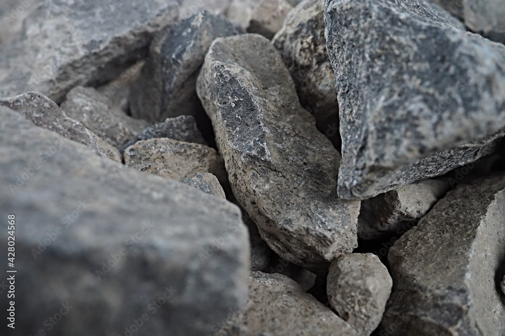 close up of a stones,  pile of big stones