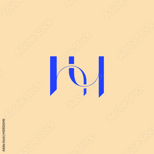 HY letter logo alphabet monogram icon symbol