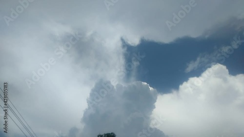 time lapse of clouds in the sky