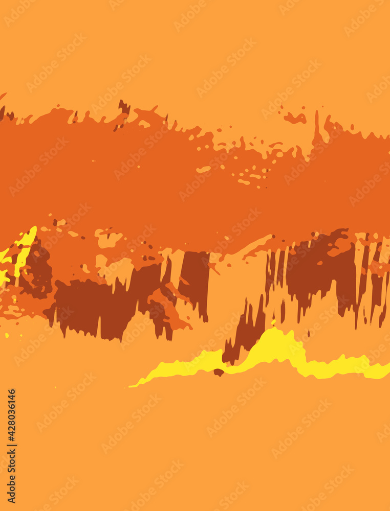 Obraz premium Abstract color painting background. Ink pattern illustration. Contemporary and modern texture. Creative and artistic wallpaper. Artistic wall with brushed shapes design. Urban Grunge.