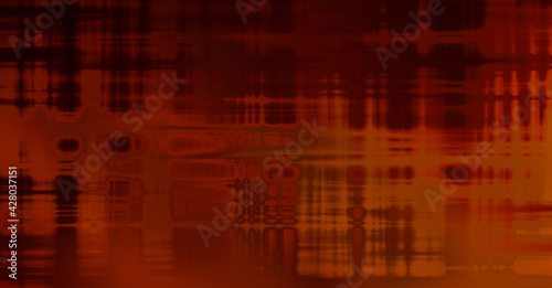 Abstract background. Geometrical elements on aged grunge texture. Graphic illustration with different color patterns.