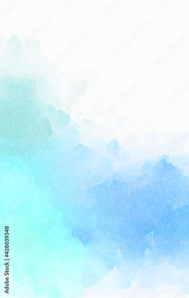 Fototapeta premium Watercolor painted background. Abstract Illustration wallpaper. Brush stroked painting. 2D Illustration.