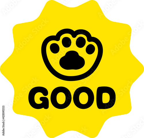 猫の手と'GOOD'のアイコン
