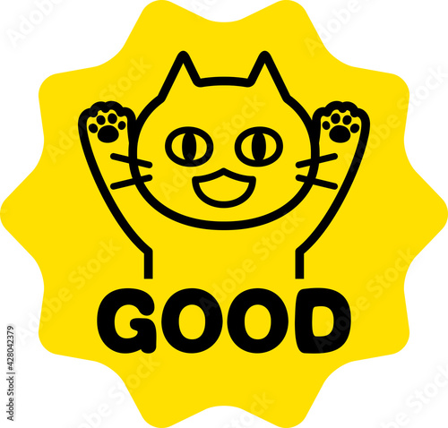 猫と'GOOD'のアイコン