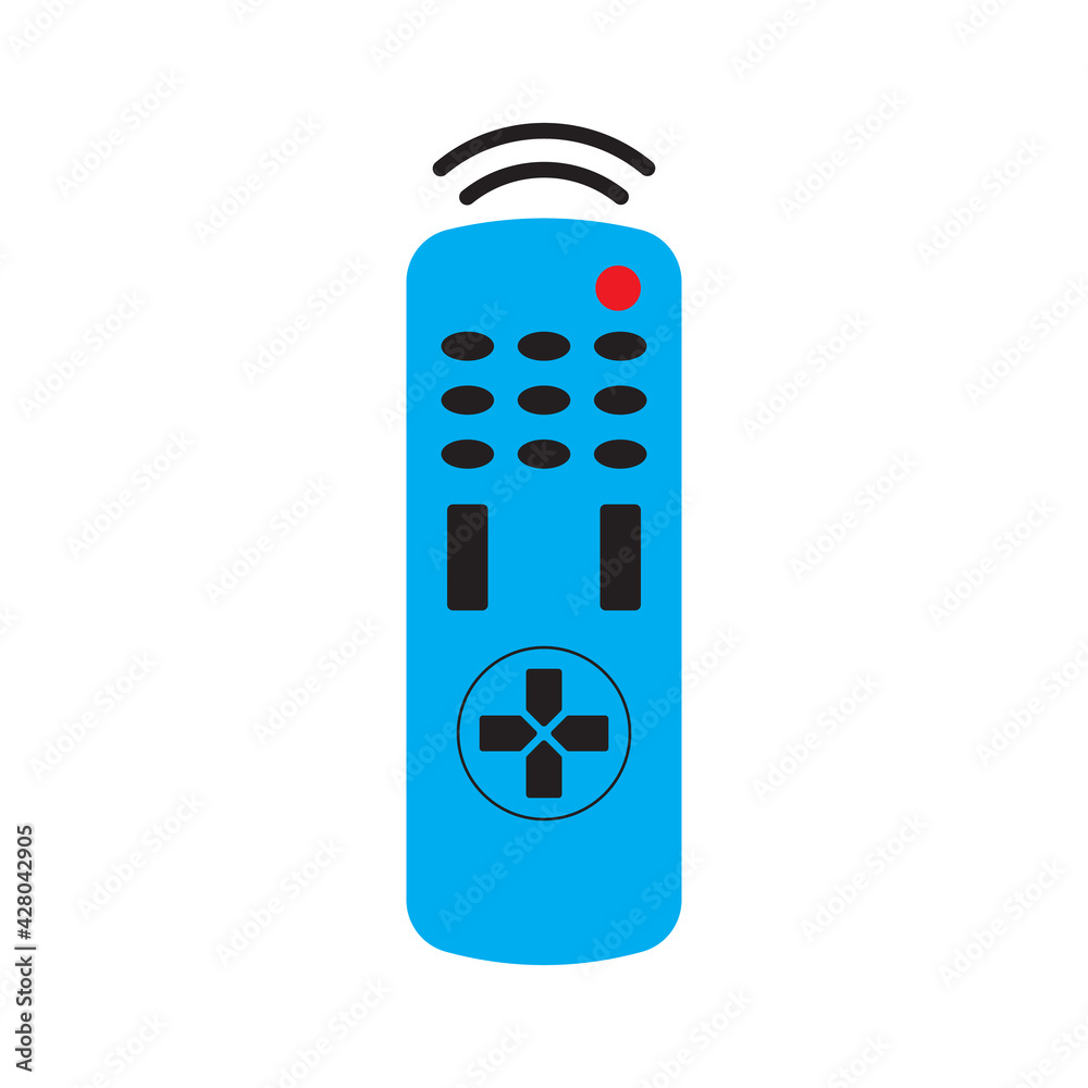 Tv remote icon in flat style. isolated on white background. Tv remote icon in flat style. isolated on white background.