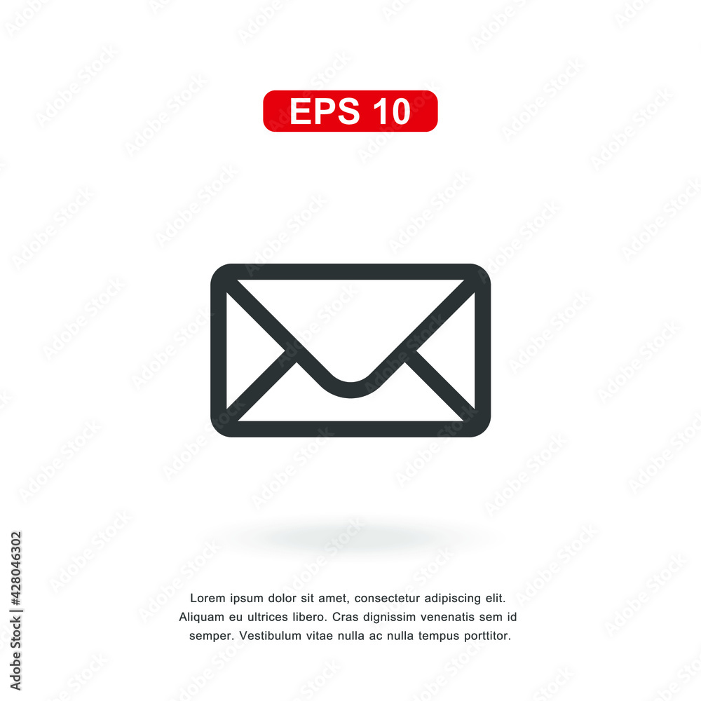 web icon message sign isolated on white background. Simple vector illustration. web icon message sign isolated on white background. Simple vector illustration.