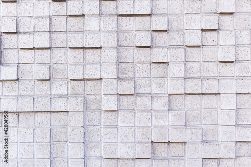 Wallpaper Mural white tile background cubic pattern design stone Torontodigital.ca