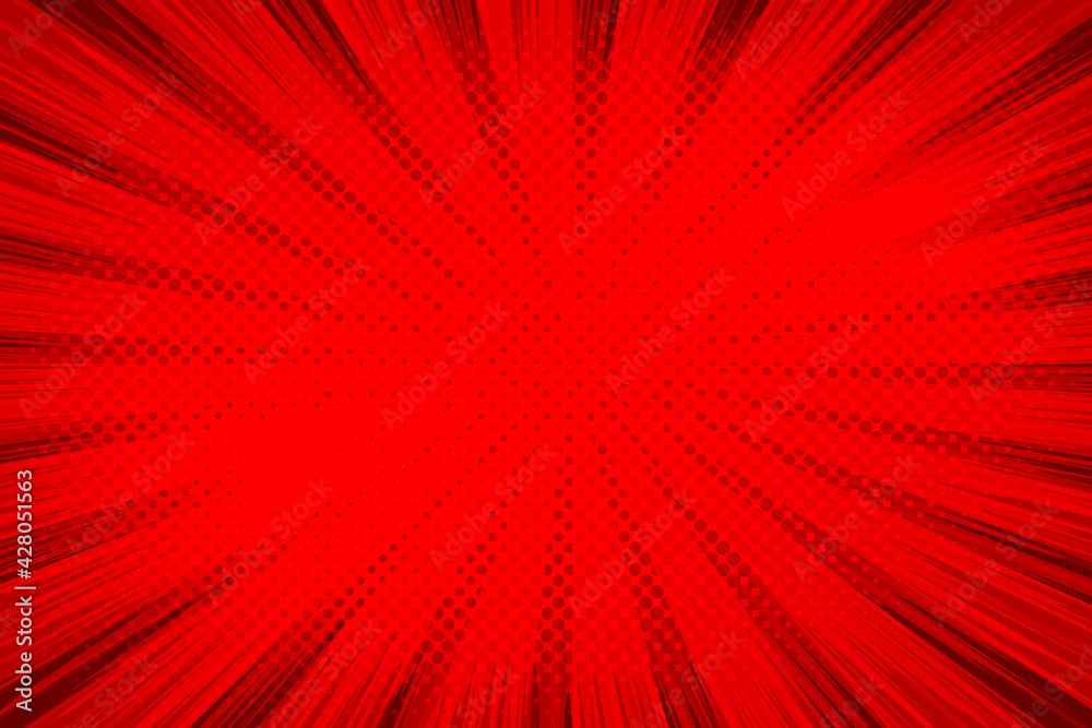 Background with red dots. Abstract background with halftone dots design. Vector illustration.