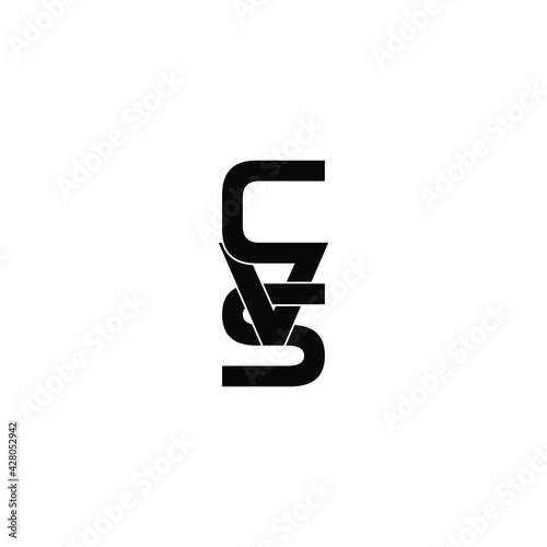 cvs letter original monogram logo design