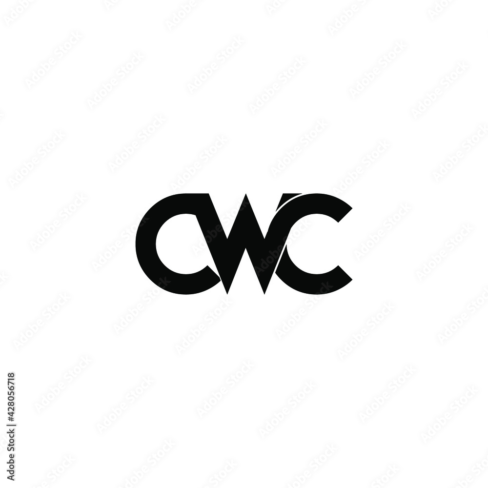 cwc letter original monogram logo design Stock Vector | Adobe Stock