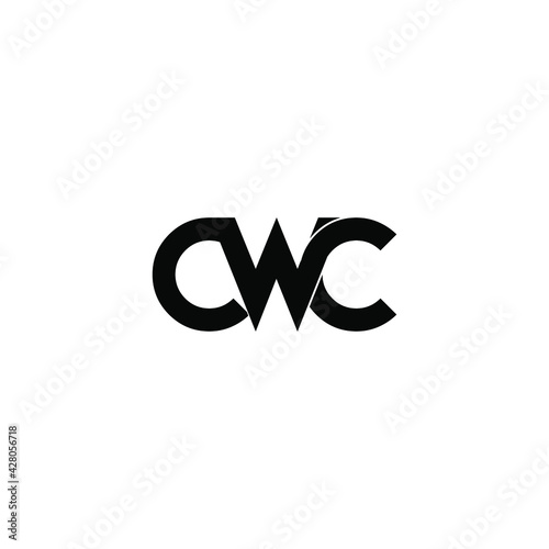 cwc letter original monogram logo design photo