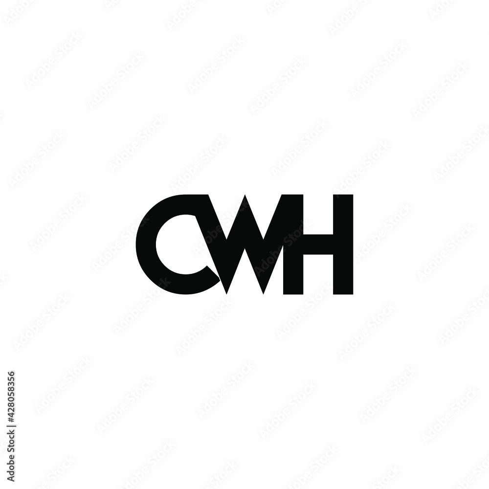 cwh letter logo original monogram logo design cwh letter logo original monogram logo design