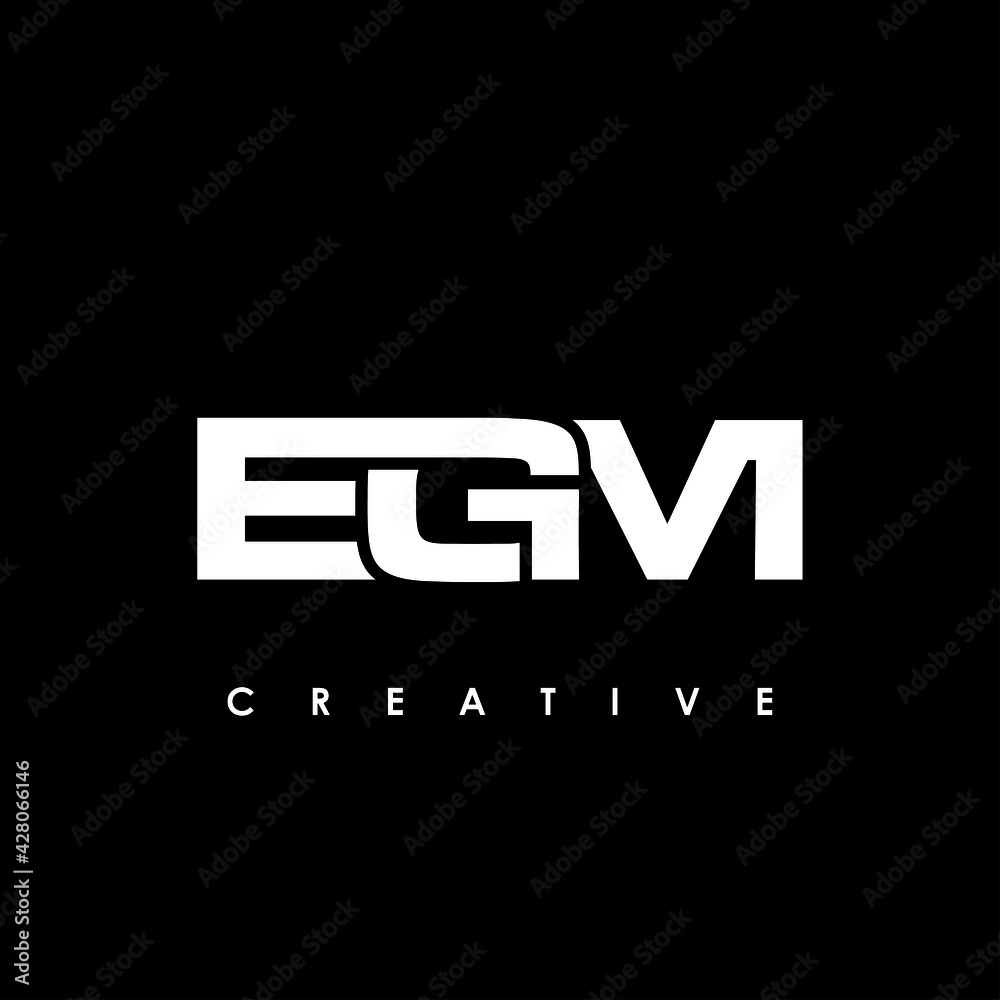 EGM Letter Initial Logo Design Template Vector Illustration