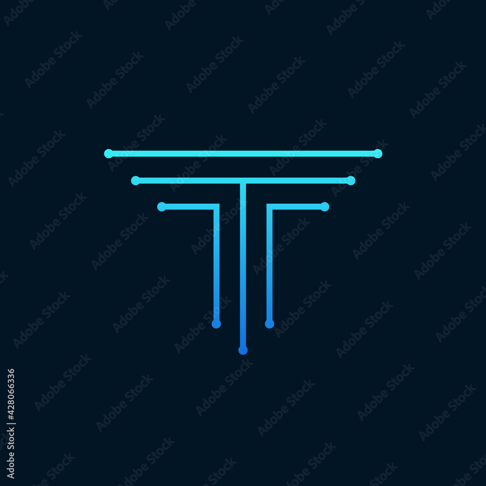 Letter T logo icon design template elements. vector illustration Letter T logo icon design template elements. vector illustration