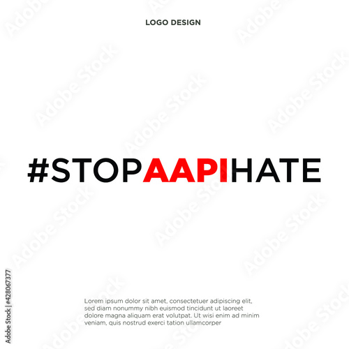 Stop Asian Hate, Stop Racism Illustration Background