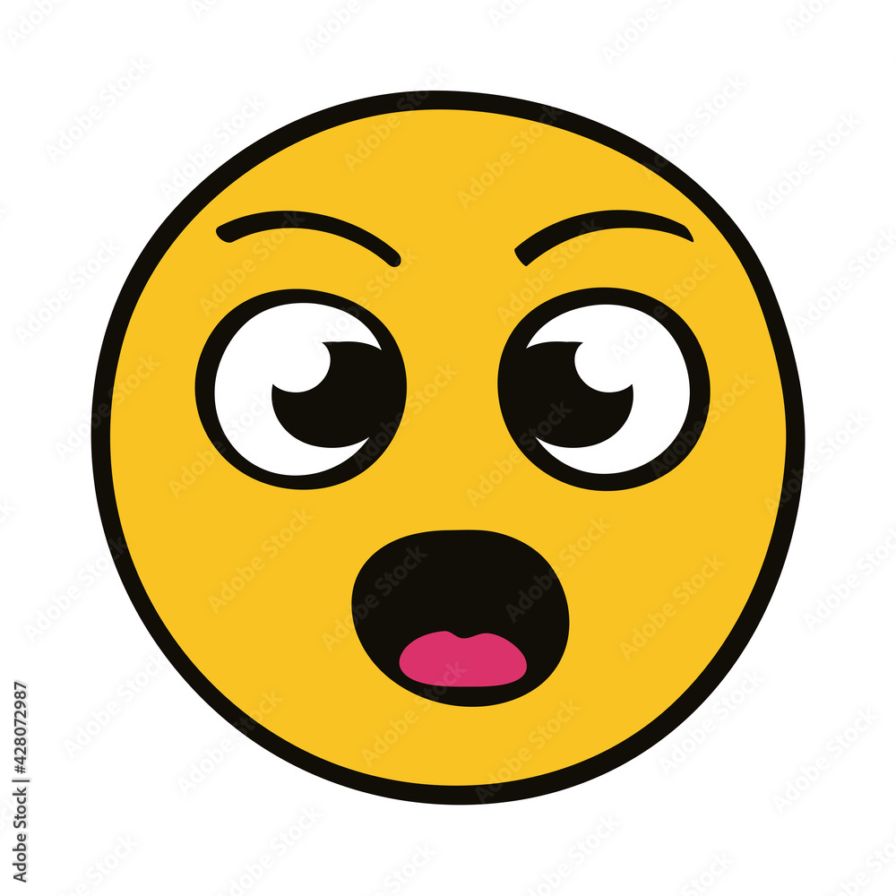 terrified emoji character terrified emoji character