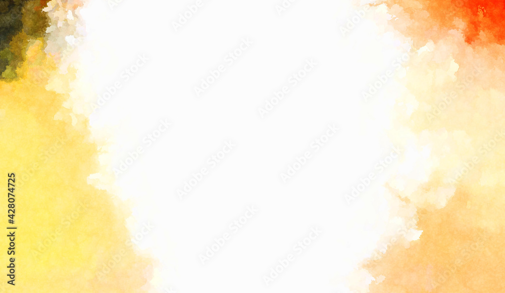 Watercolor painted background. Abstract Illustration wallpaper. Brush stroked painting. 2D Illustration.