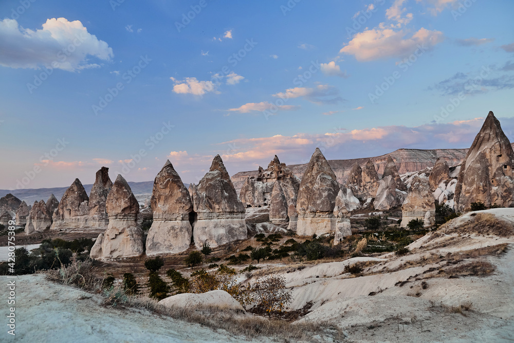 Love valley in Goreme village, Turkey Cappadocia.