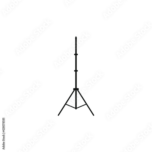 photography flash standing icon vector on white background