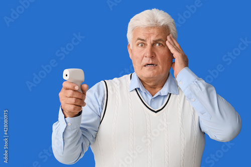 Scared man with infrared th...