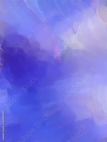 Watercolor abstract painting with pastel colors. Soft color painted illustration of calming composition for poster, wall art, banner, card, book cover or packaging. Modern brush strokes painting.