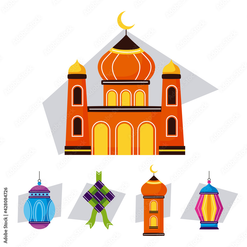 eid mubarak icons