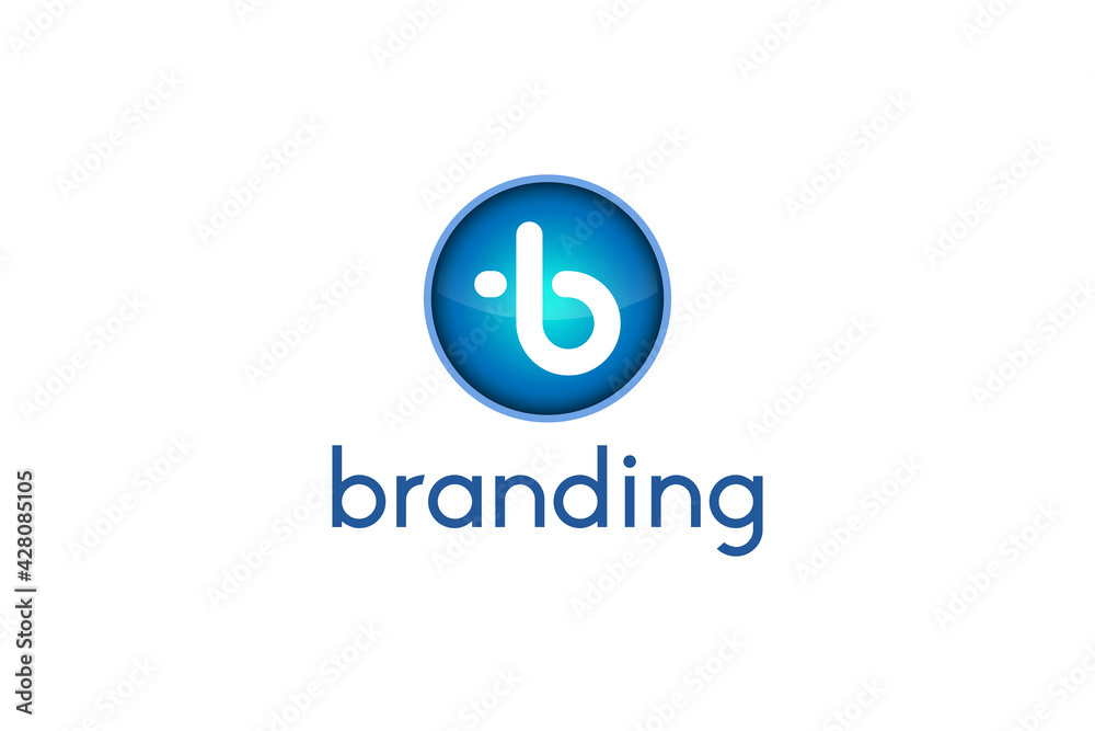 Letter b 3d logo business Letter b 3d logo business