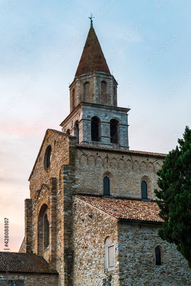 Glimpse of the ancient basilica of Aquileia 