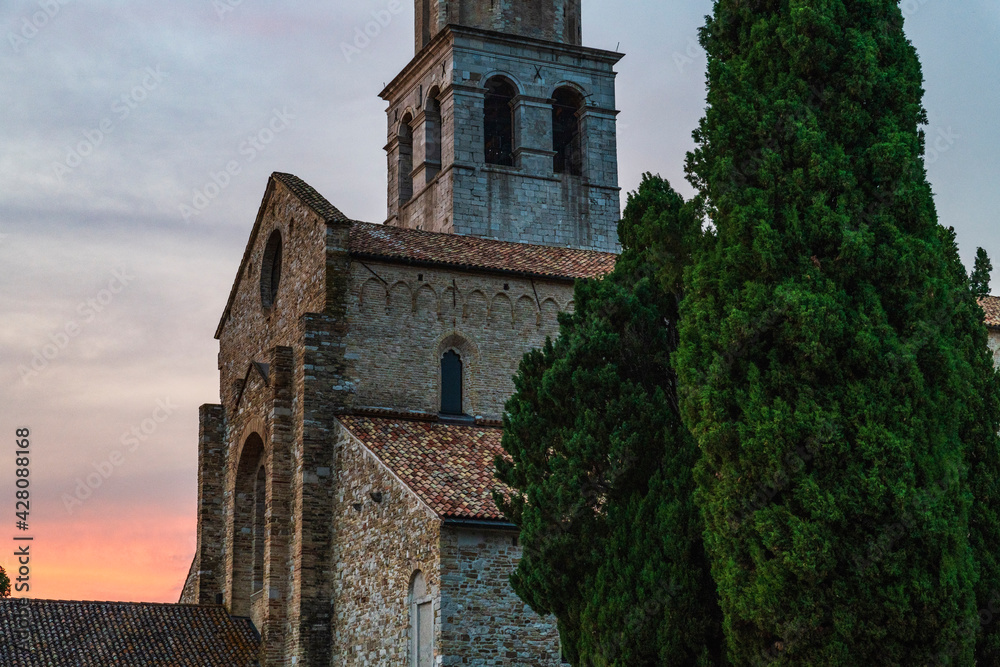 Fototapeta premium Glimpse of the ancient basilica of Aquileia 