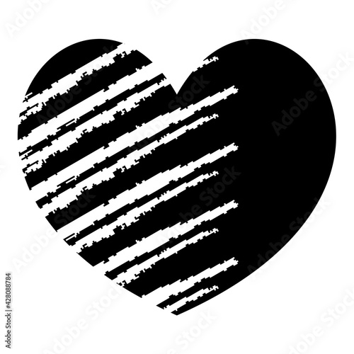 Collection of illustrations of hearts, love symbol icon, love symbols
