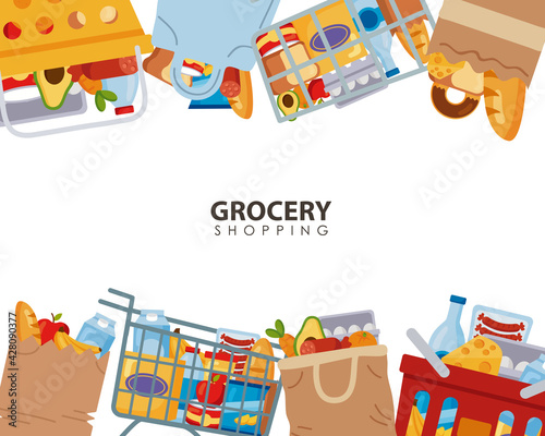 groceries supermaket frame