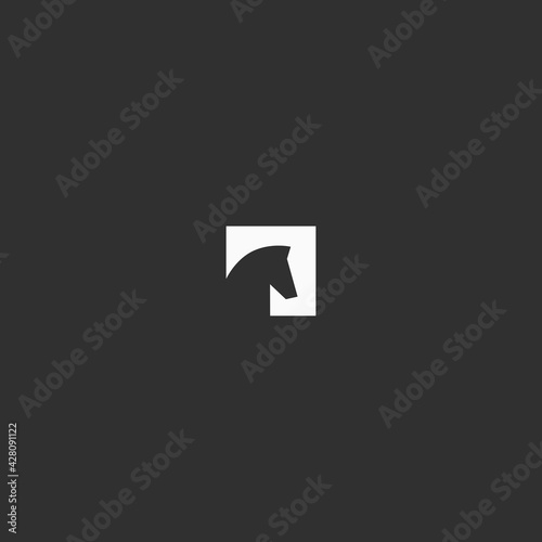 horse square vector