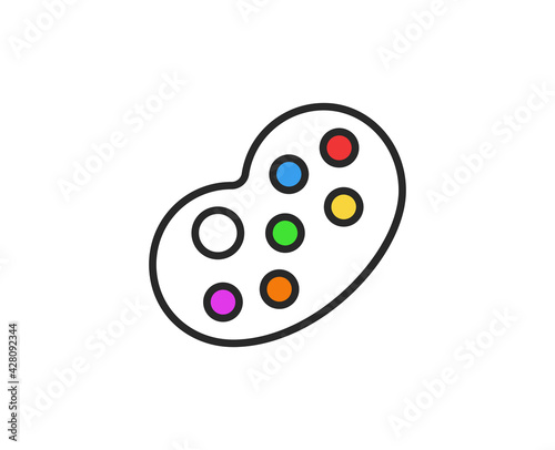 Color line icon on white background. Premium symbol for web design or mobile app. 