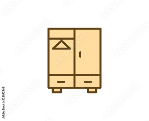 Color line icon on white background. Premium symbol for web design or mobile app. 