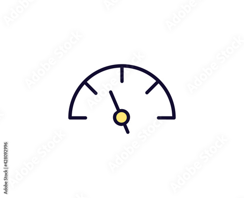 Color line icon on white background. Premium symbol for web design or mobile app. 