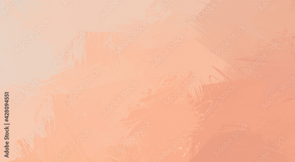 Fototapeta premium 2D illustration of colorful brush strokes. Decorative texture painting. Vibrant paint pattern backdrop. Chaotic brushstrokes painting.
