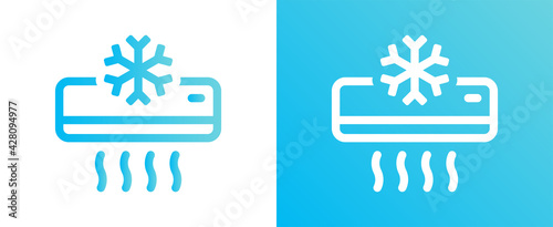 Air Condition with snowflake icon use for web design, apps, software, print usage.