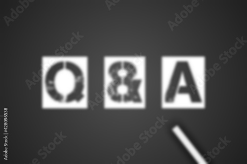 Q and A illustration background