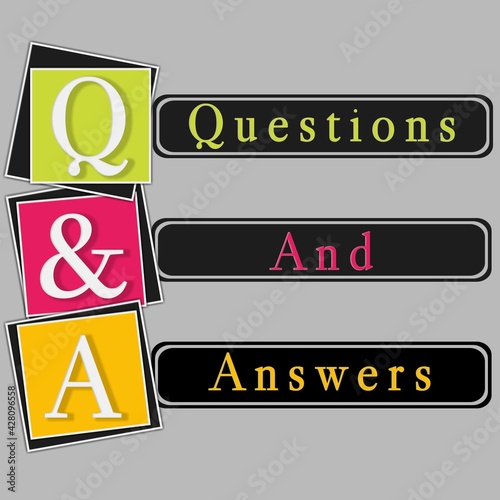 Q and A symbol illustration 