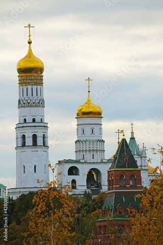 Temple in Moscow on an autumn day