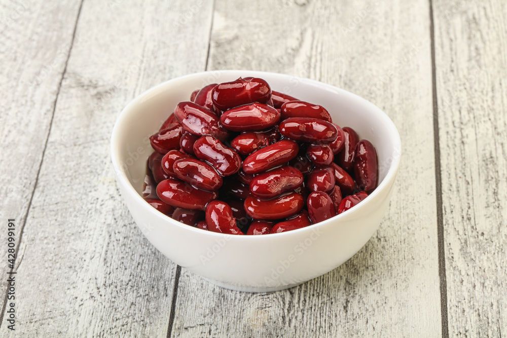 Canned red Kidney in the bowl Canned red Kidney in the bowl