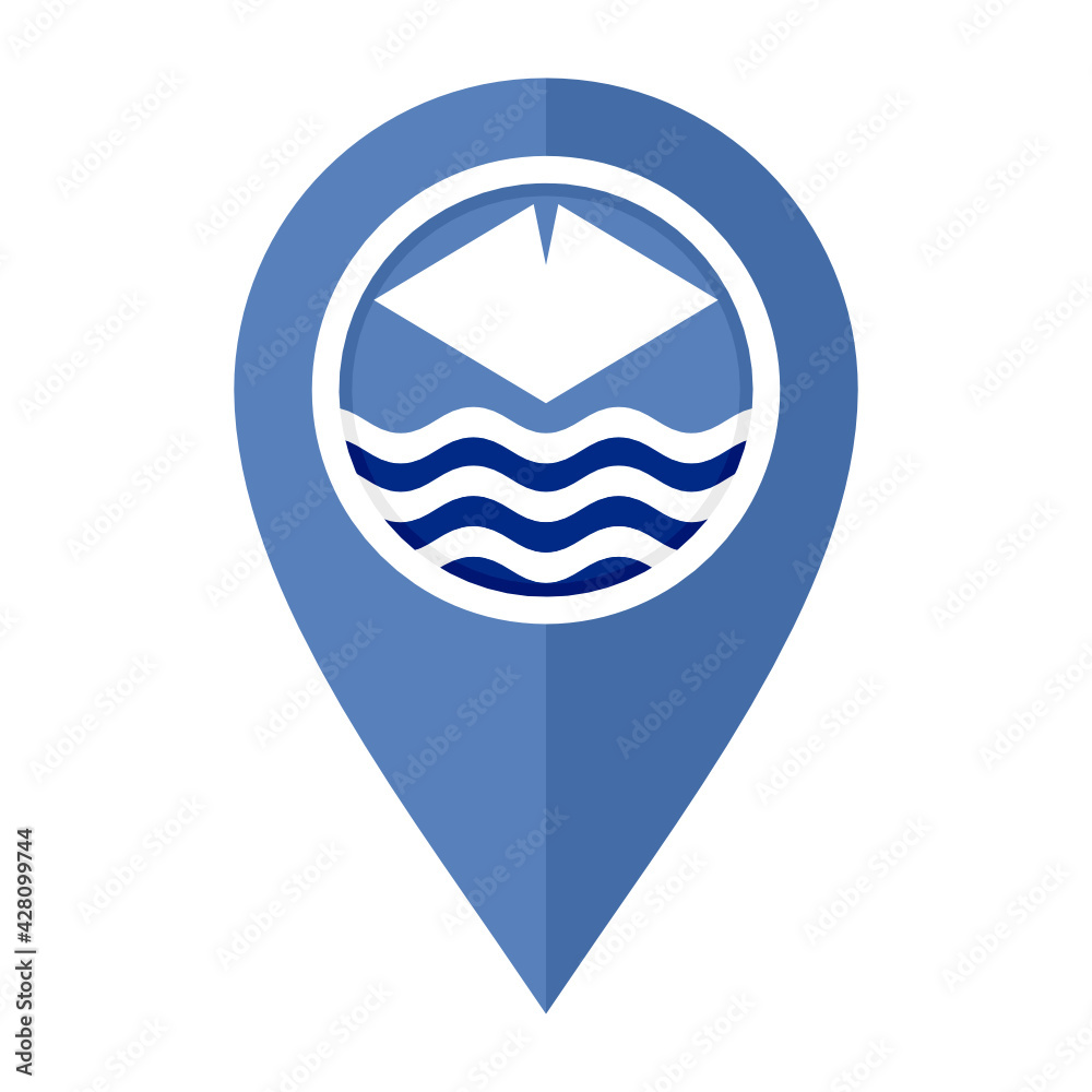 flat map marker icon with isle of wight flag, isolated on white background
flat map marker icon with isle of wight flag, isolated on white background