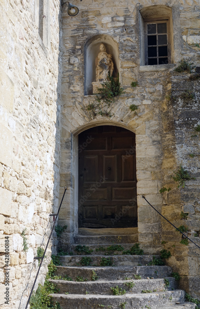 Treppe am Schloss Le Barroux, Provence