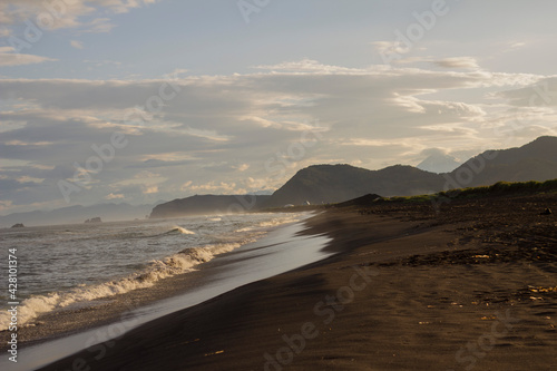 sunset on the beach