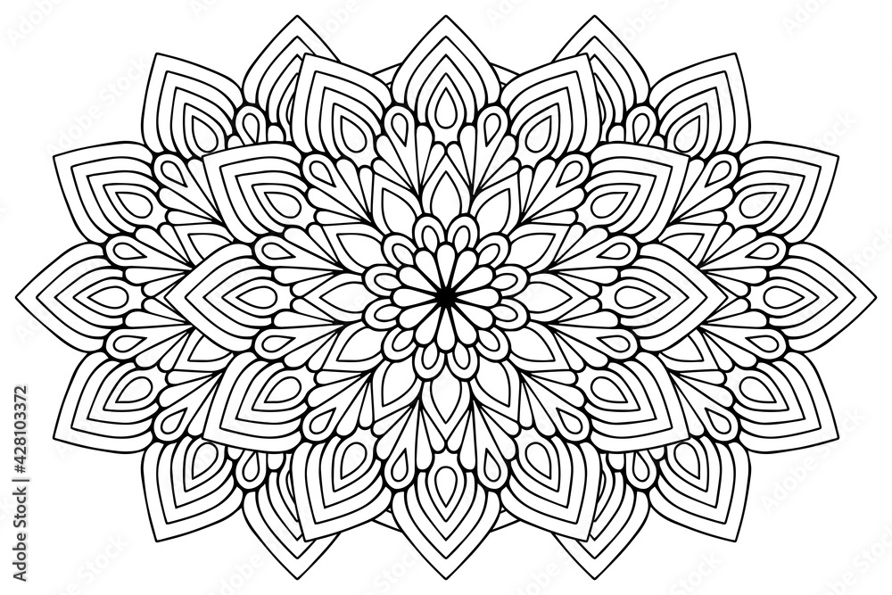 Vector indian Mandala ethnic design