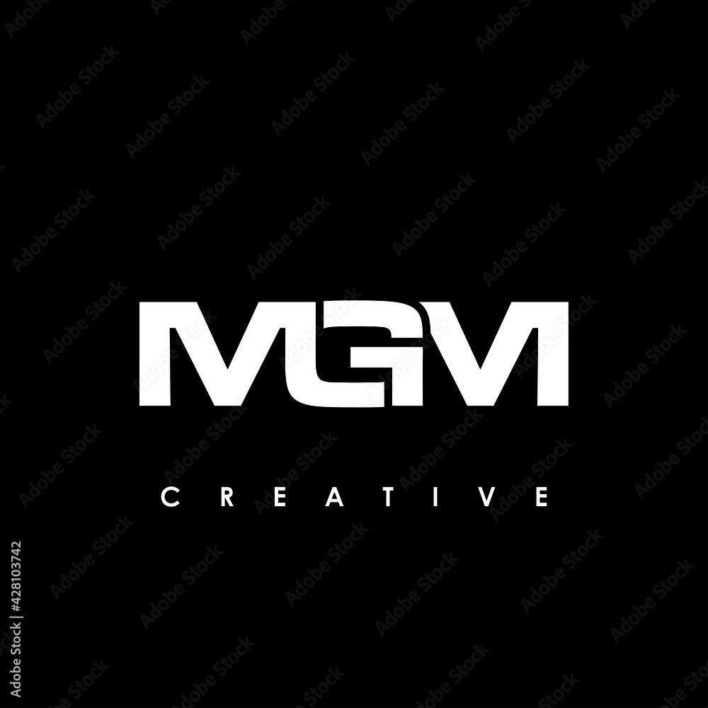 MGM Letter Initial Logo Design Template Vector Illustration
